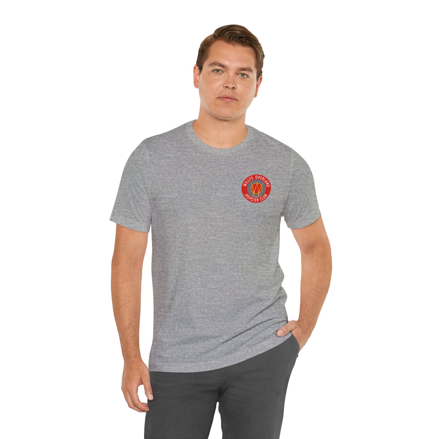Willys Overland Jeepster Club T‑Shirt — Front and Back Logos