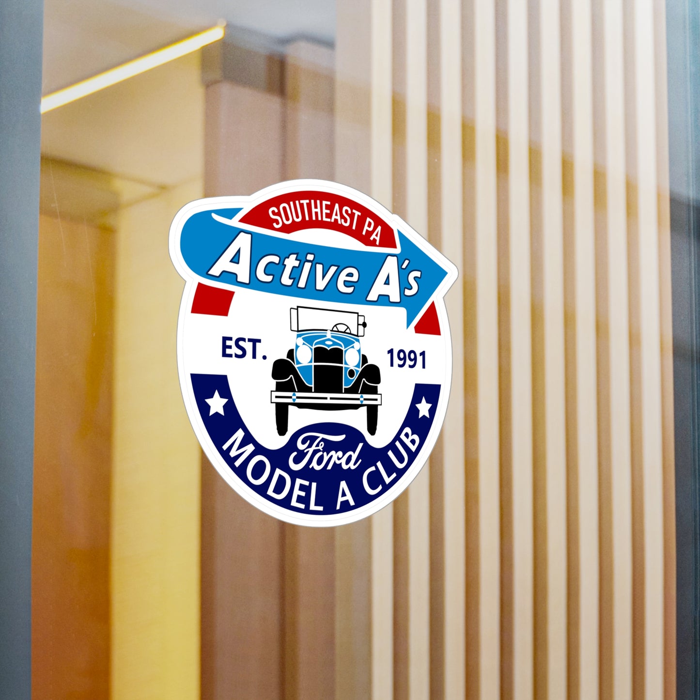 Active A's Ford Model A Club Vinyl Decal — Car Sticker