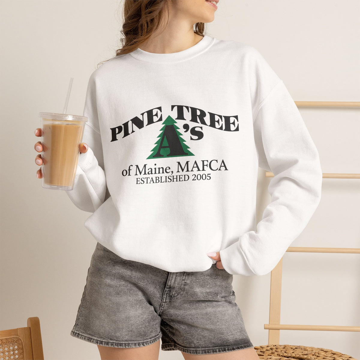 Pine Tree A's of Maine, MAFCA — Unisex Heavy Blend™ Crewneck Sweatshirt
