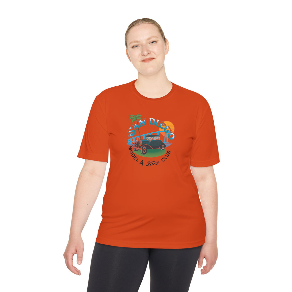 San Diego Model A Ford Club Tee — Moisture‑Wicking Shirt