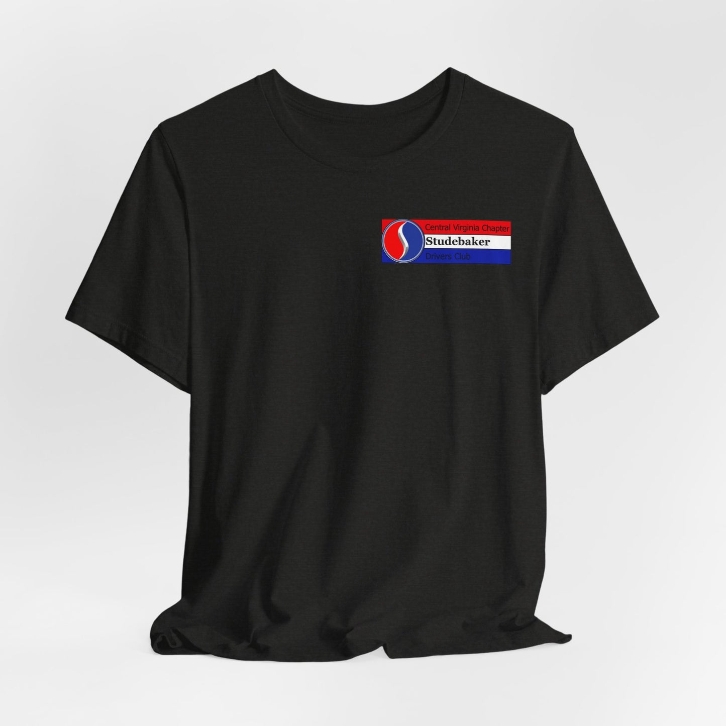 Central Virginia Chapter Studebaker Drivers Club - Unisex Jersey Short Sleeve Tee