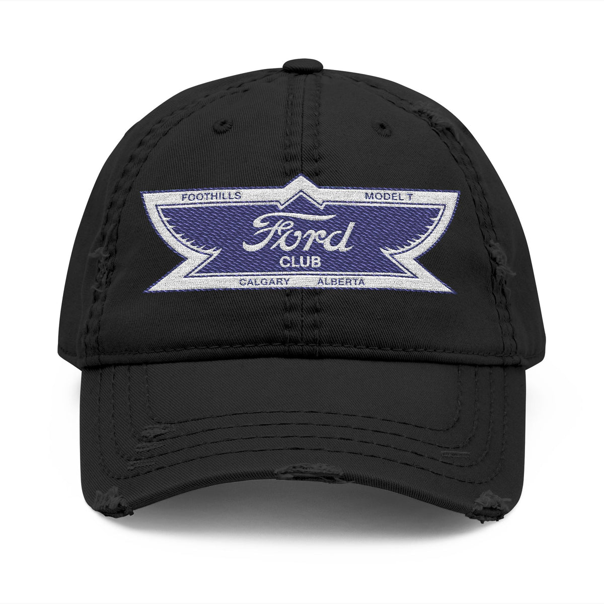 Foothills Model T Club Distressed Embroidered Dad Hat