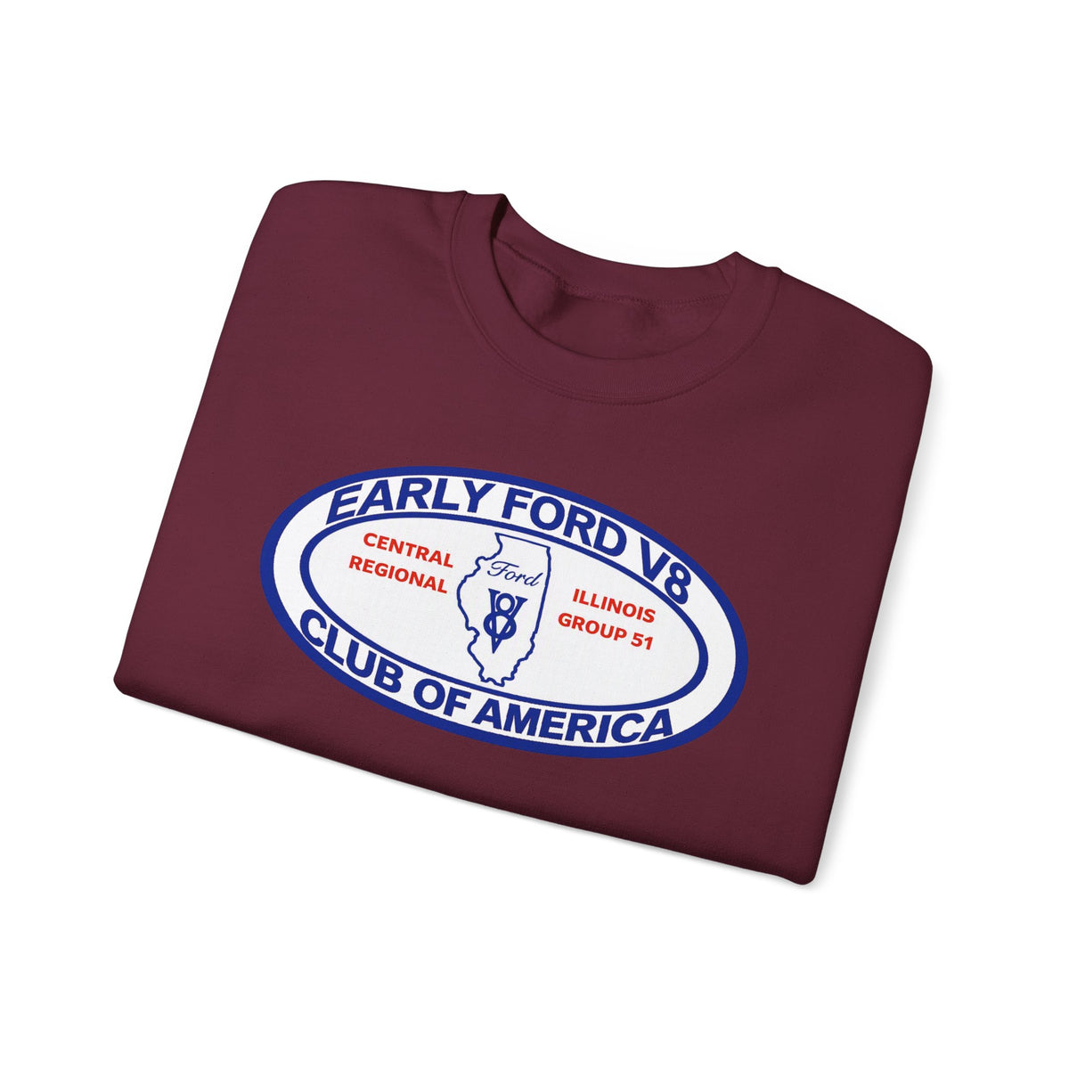Central Illinois Early Ford V8 Unisex Heavy Blend™ Crewneck Sweatshirt