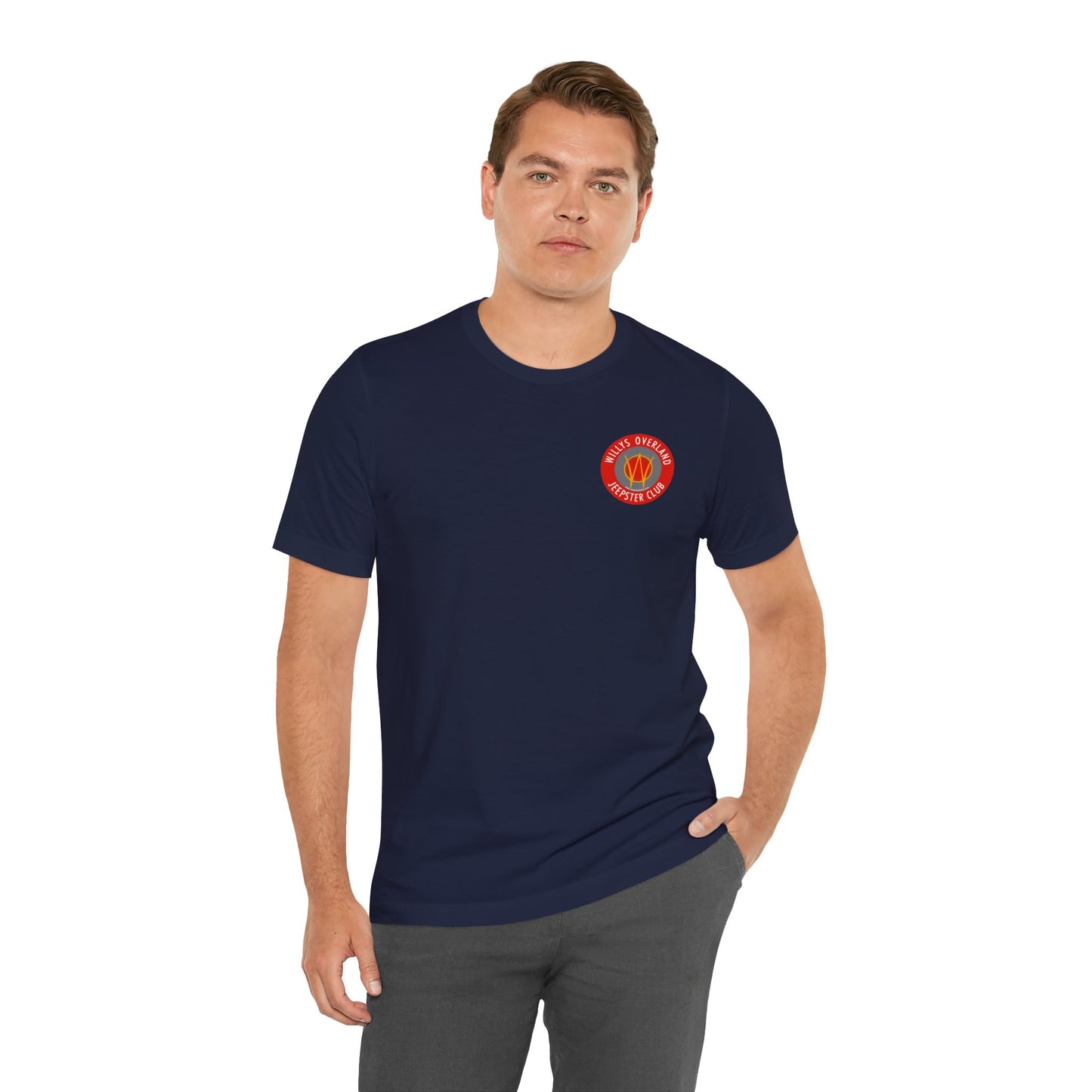 Willys Overland Jeepster Club T‑Shirt — Front and Back Logos
