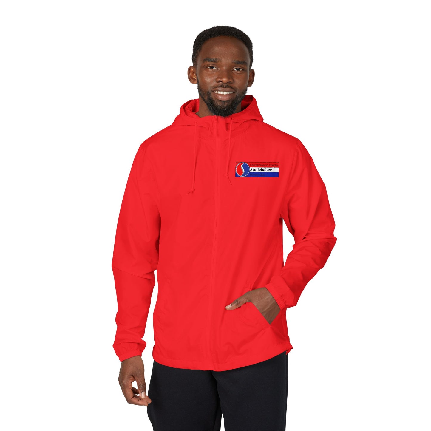 Central Virginia Chapter Studebaker Drivers Club Windbreaker Jacket — Full-Zip Hooded Windbreaker