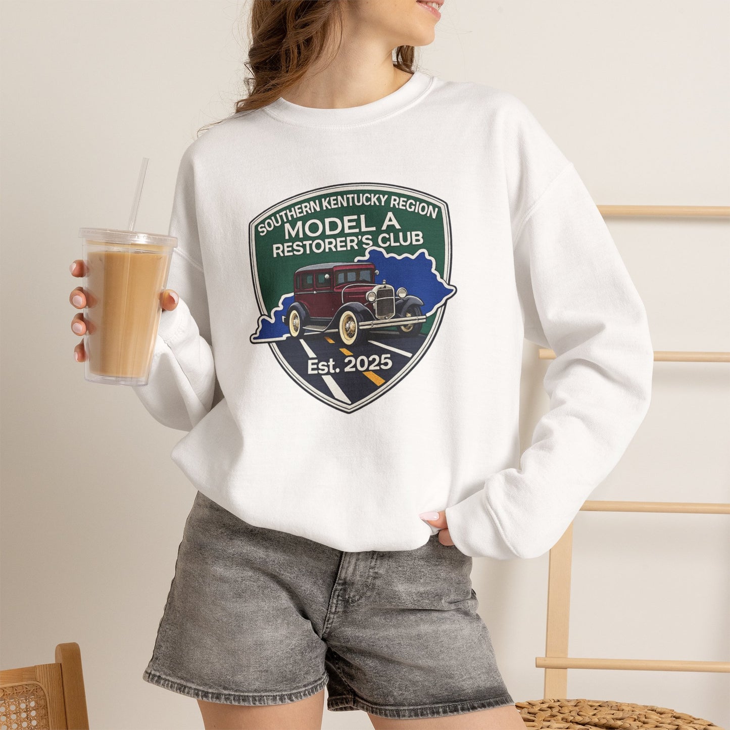 Southern Kentucky Region Model A Restorer's Club Crewneck Sweatshirt — Unisex Heavy Blend™ Gildan Crewneck Sweatshirt