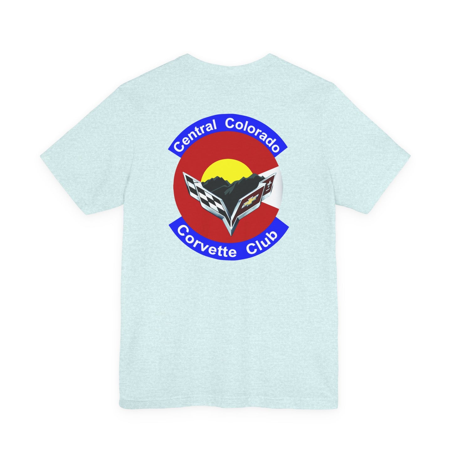 Central Colorado Corvette Club T‑Shirt — Front and Back Logos