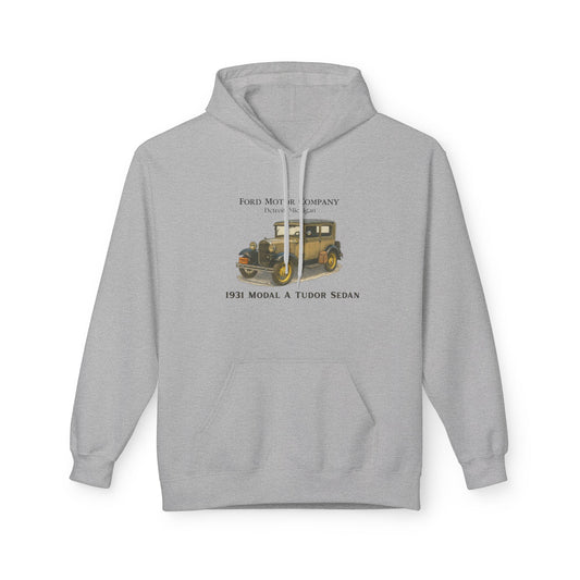 1931 Model A Ford Tudor Sedan Hoodie — Vintage Ford Classic Car Sweatshirt