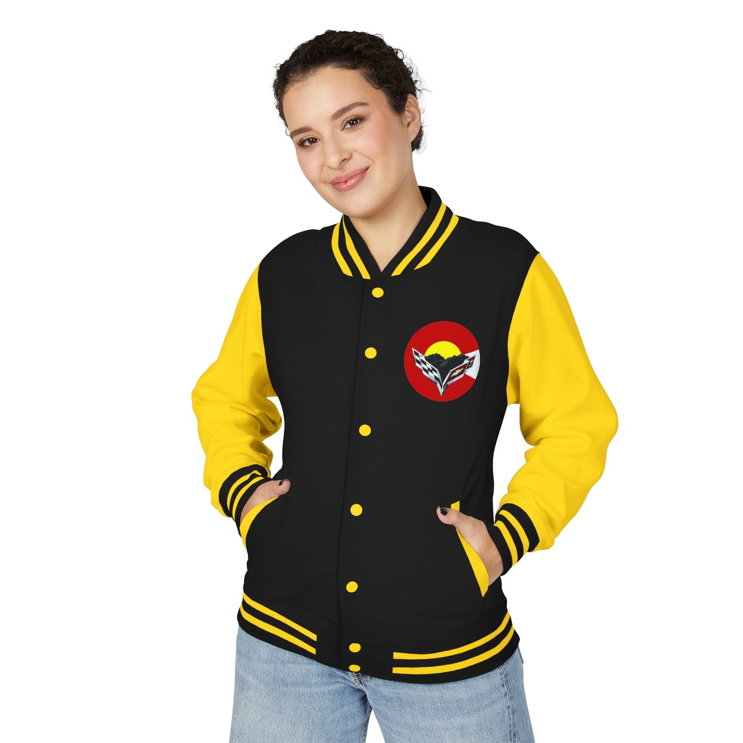 Central Colorado Corvette Club Varsity Letterman Jacket - Printed