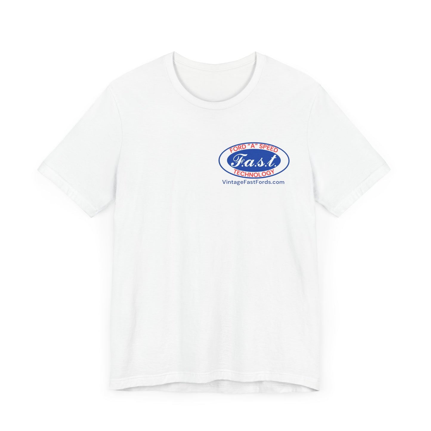 F.a.s.t. Ford "A" Speed Technology (single logo) - Grey Short Sleeve T-Shirt for Casual Style