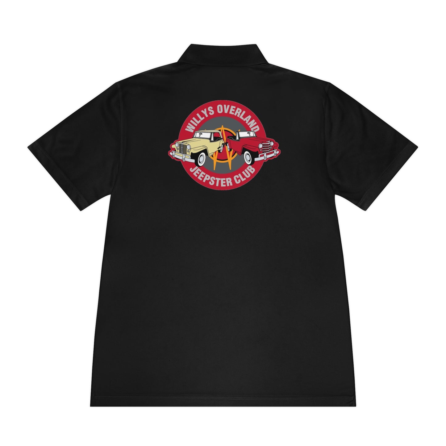 Willys Overland Jeepster Club Polo Shirt — Classic Car Club Printed Logo Polo