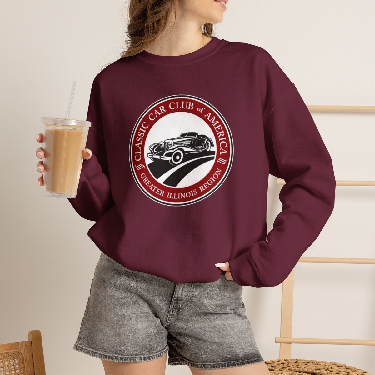 Classic Car Club of America Greater Illinois Region — Unisex Heavy Blend™ Crewneck Sweatshirt