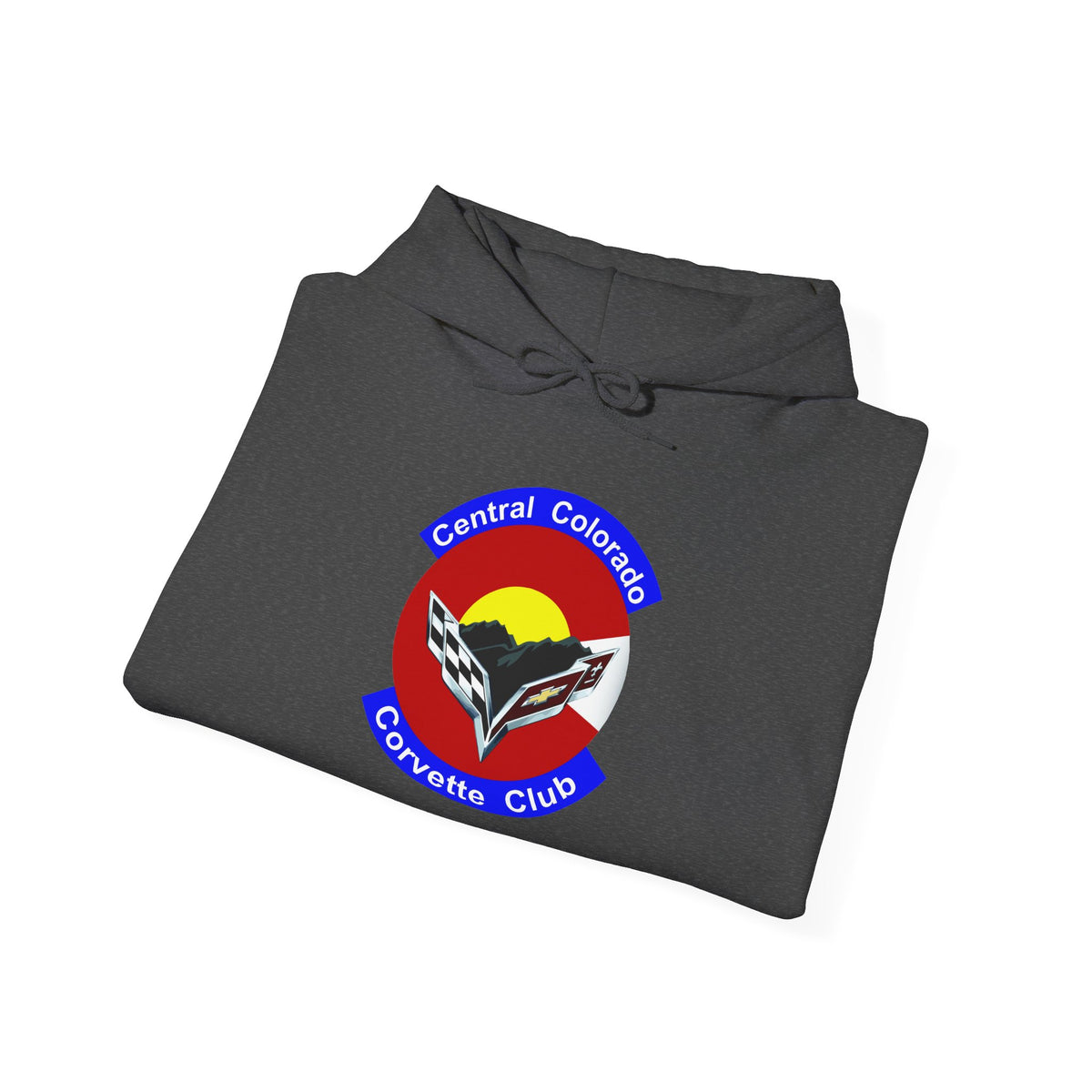 Central Colorado Corvette Club Screen Printed Hoodie Pullover