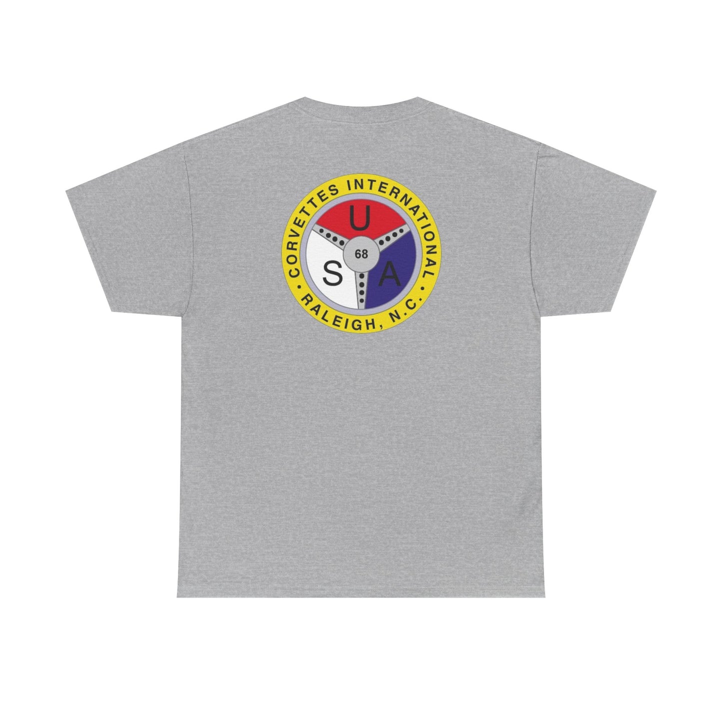 Cornettes International Raleigh Front and Back Logos — Unisex Heavy Cotton Tee