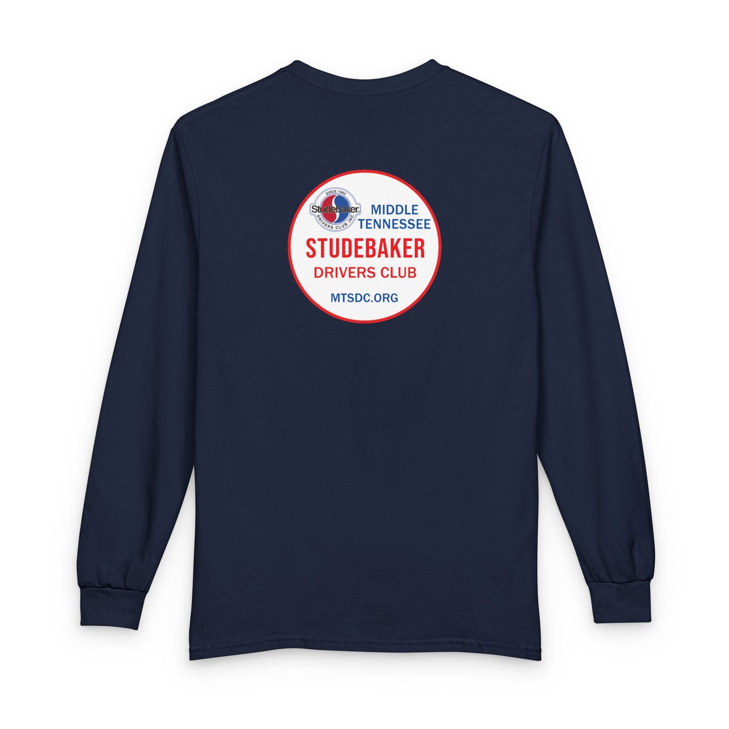Middle Tennessee Studebaker Drivers Club Chapter Soft Long Sleeve Tee - Front and Back Logos