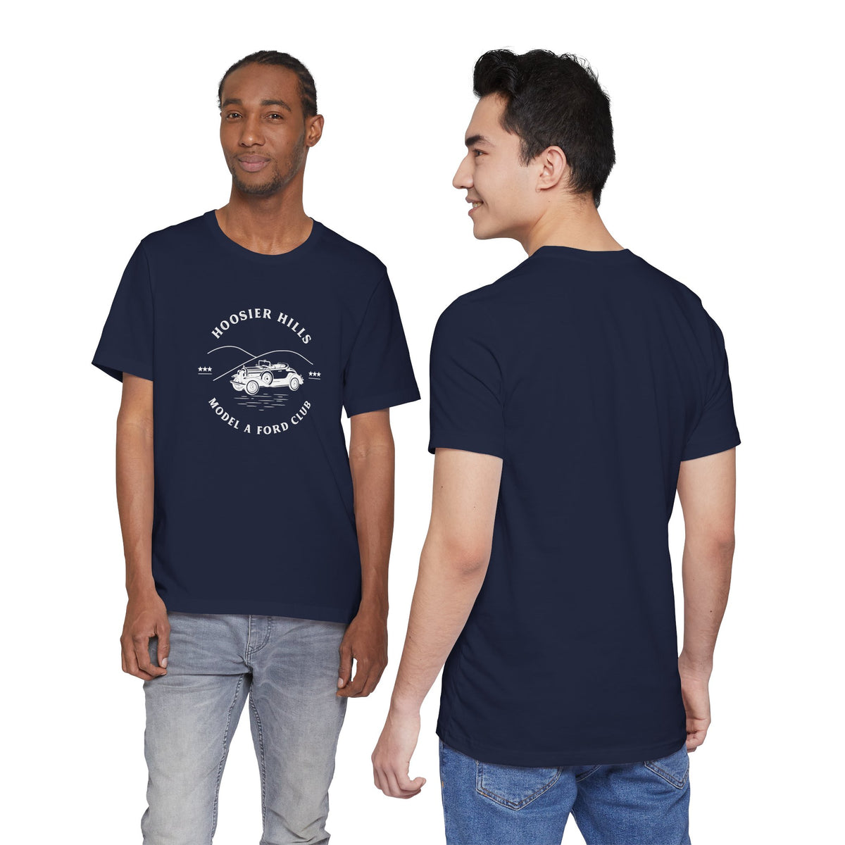 Hoosier Hills Model A Ford Club Unisex Jersey Short Sleeve Tee