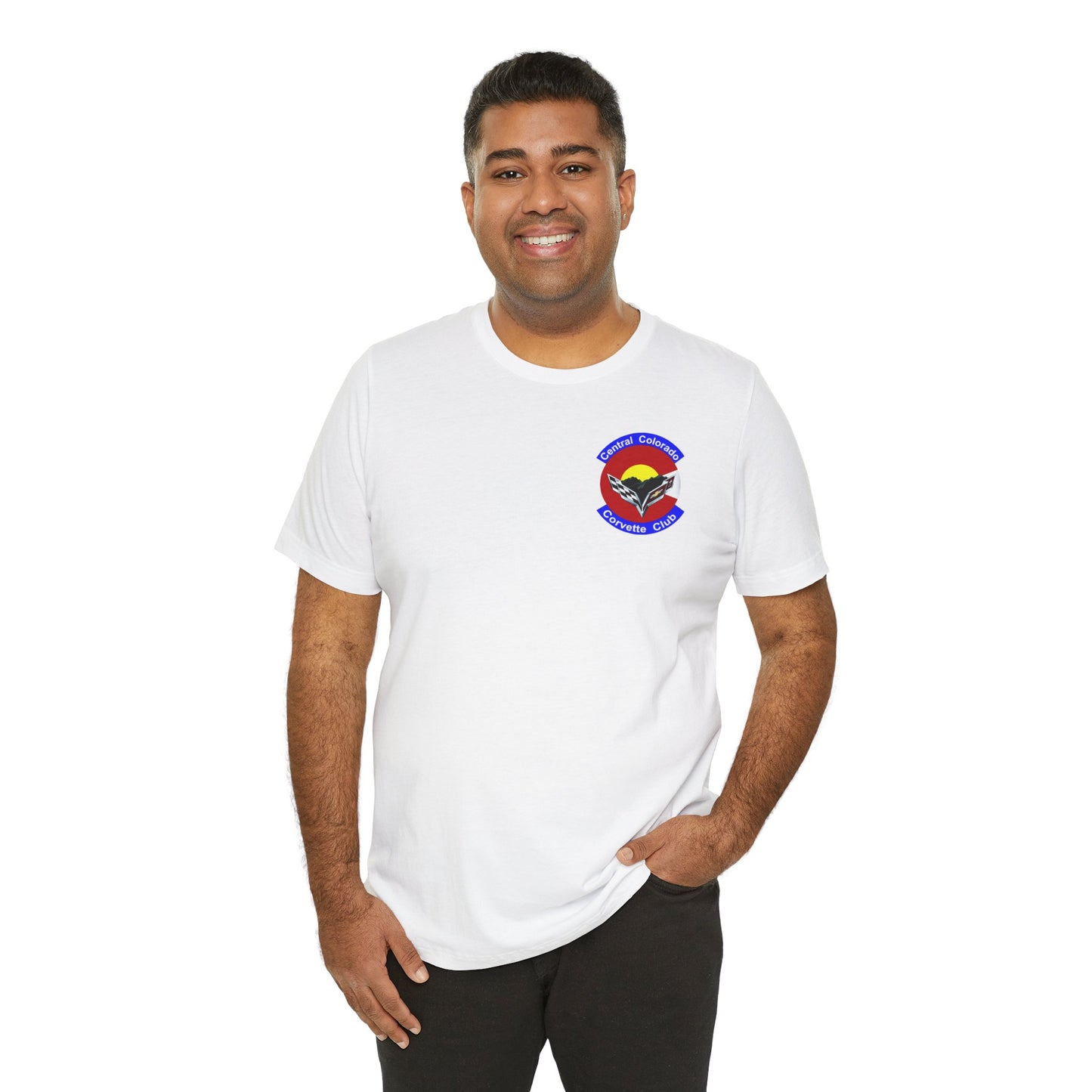 Central Colorado Corvette Club T‑Shirt — Front and Back Logos