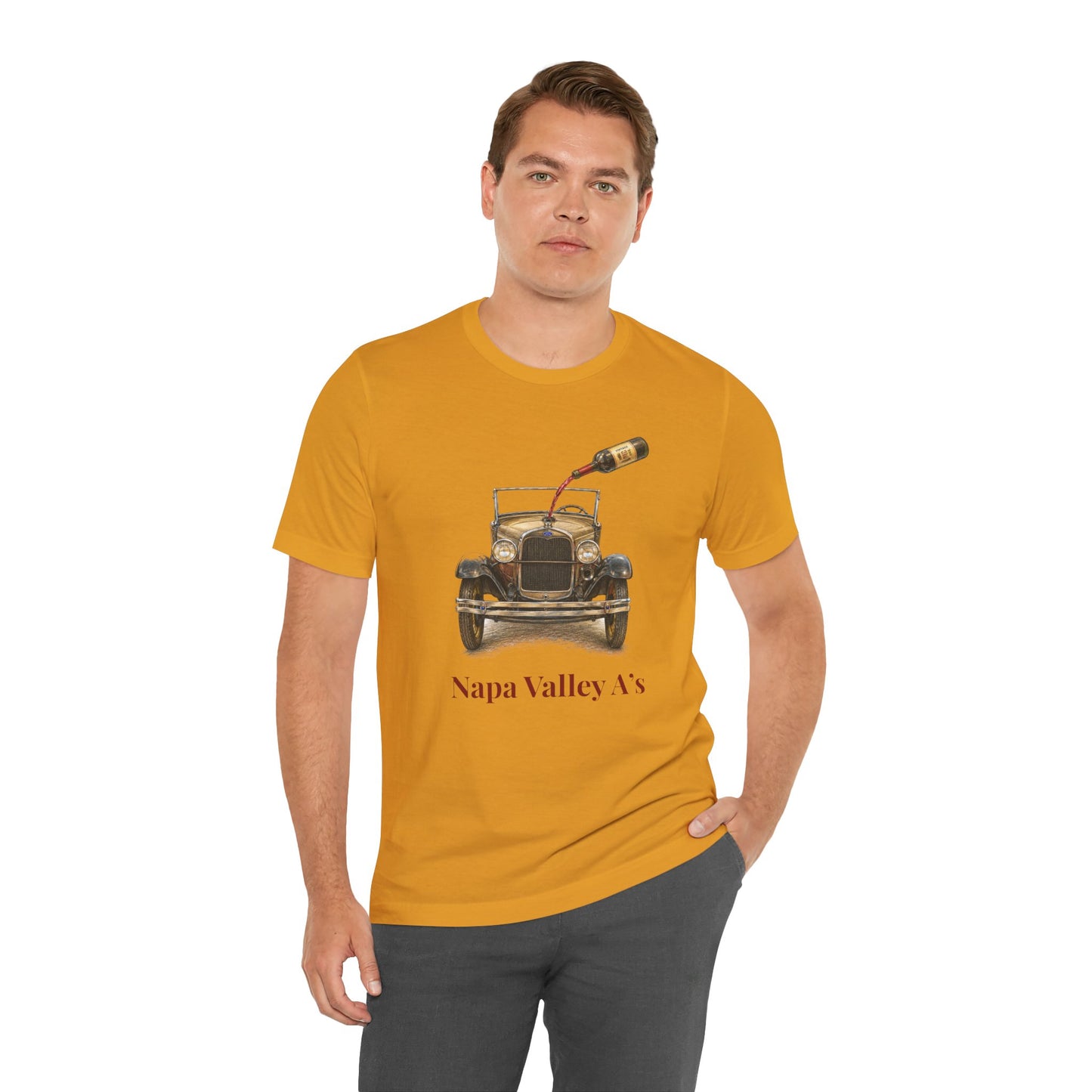 Napa Valley Vintage Car T-Shirt – Wine Pour Graphic Tee