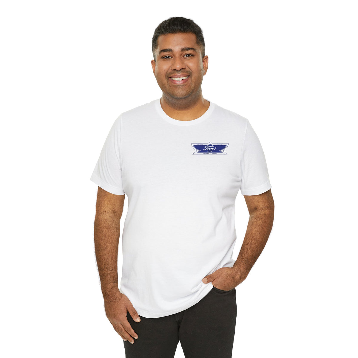 Foothills Model T Club Unisex Soft Tee - Front and Back Logos