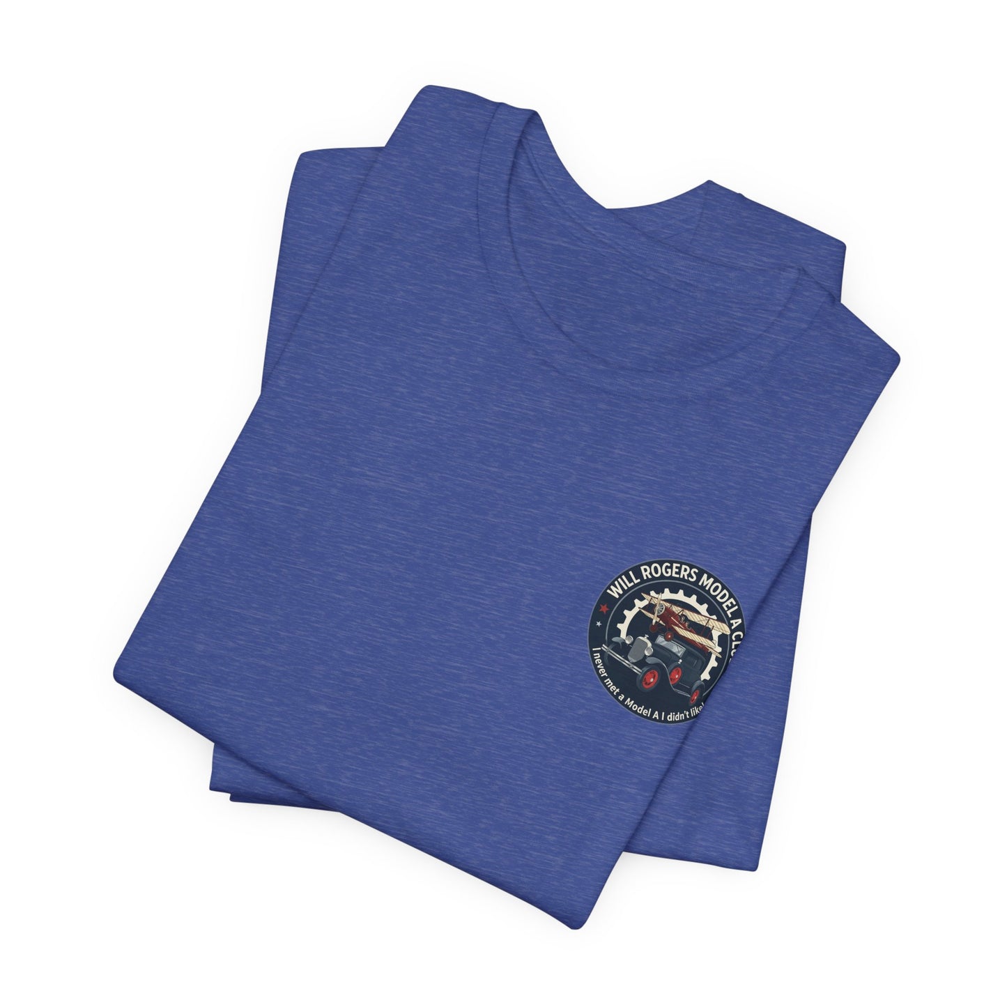 Will Rogers Model A Club (small front logo) Unisex Jersey Tee
