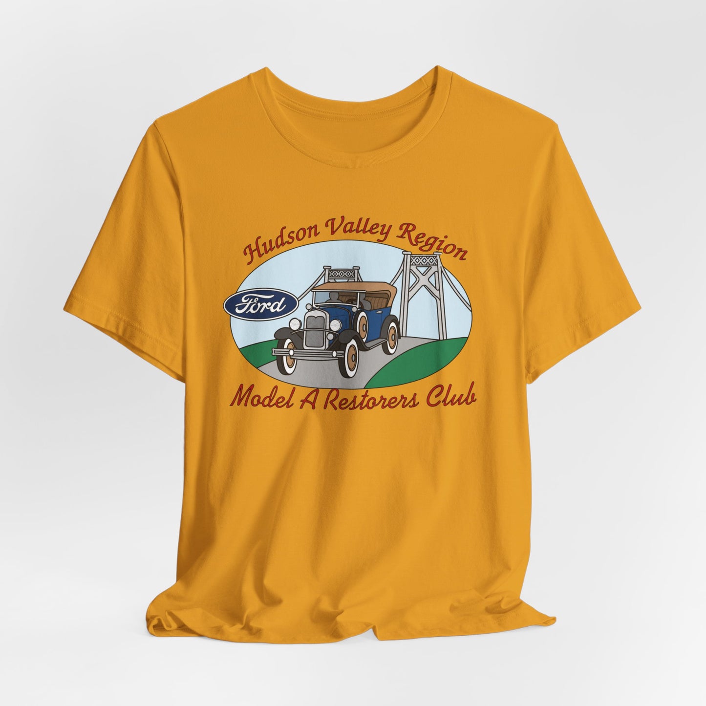 Hudson Valley Region Model A Restorers Club T‑Shirt — Hudson Valley Region Vintage Ford Tee