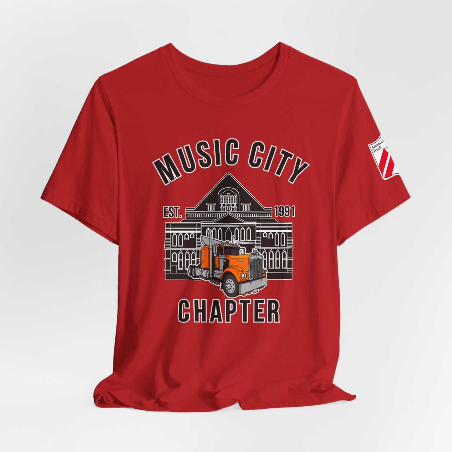 Music City Chapter ATHS Tee — Front Logo and Left Sleeve Logo