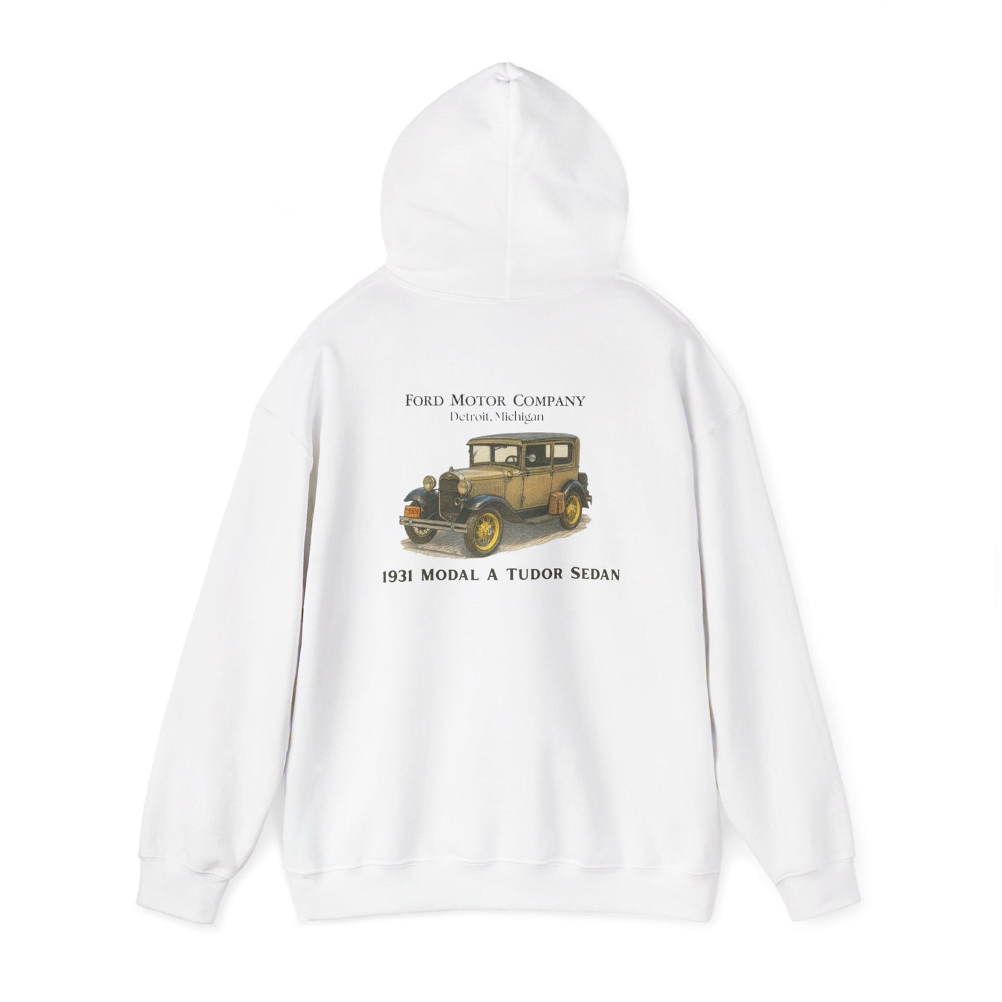 1931 Model A Ford Tudor Sedan Hoodie — Classic Car Retro Auto Pullover