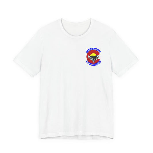Central Colorado Corvette Club T‑Shirt — Front and Back Logos