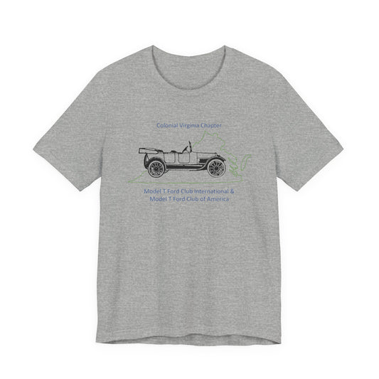 Colonial Virginia Chapter Tee — Colonial Virginia Chapter Vintage Car Shirt