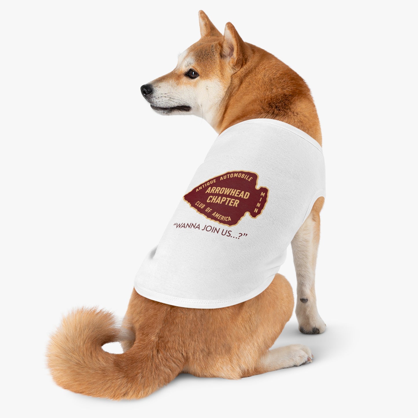 Arrowhead Chapter AACA Pet Tank Top – Vintage Automobile Club Dog Shirt