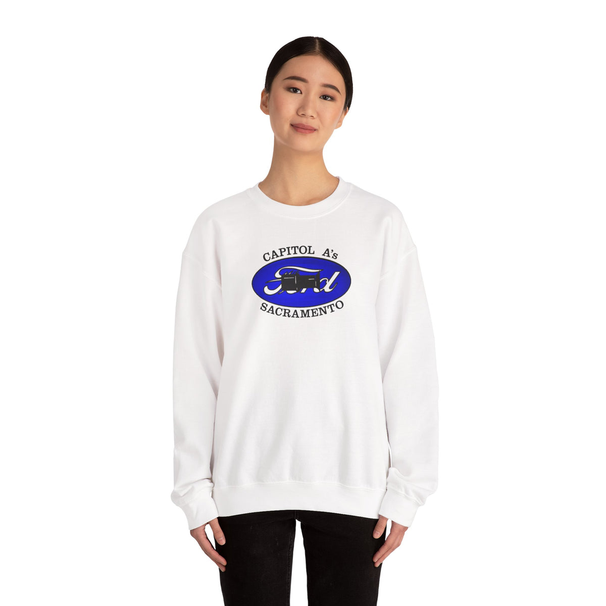 Capitol A's (front print) Unisex Heavy Blend™ Crewneck Sweatshirt