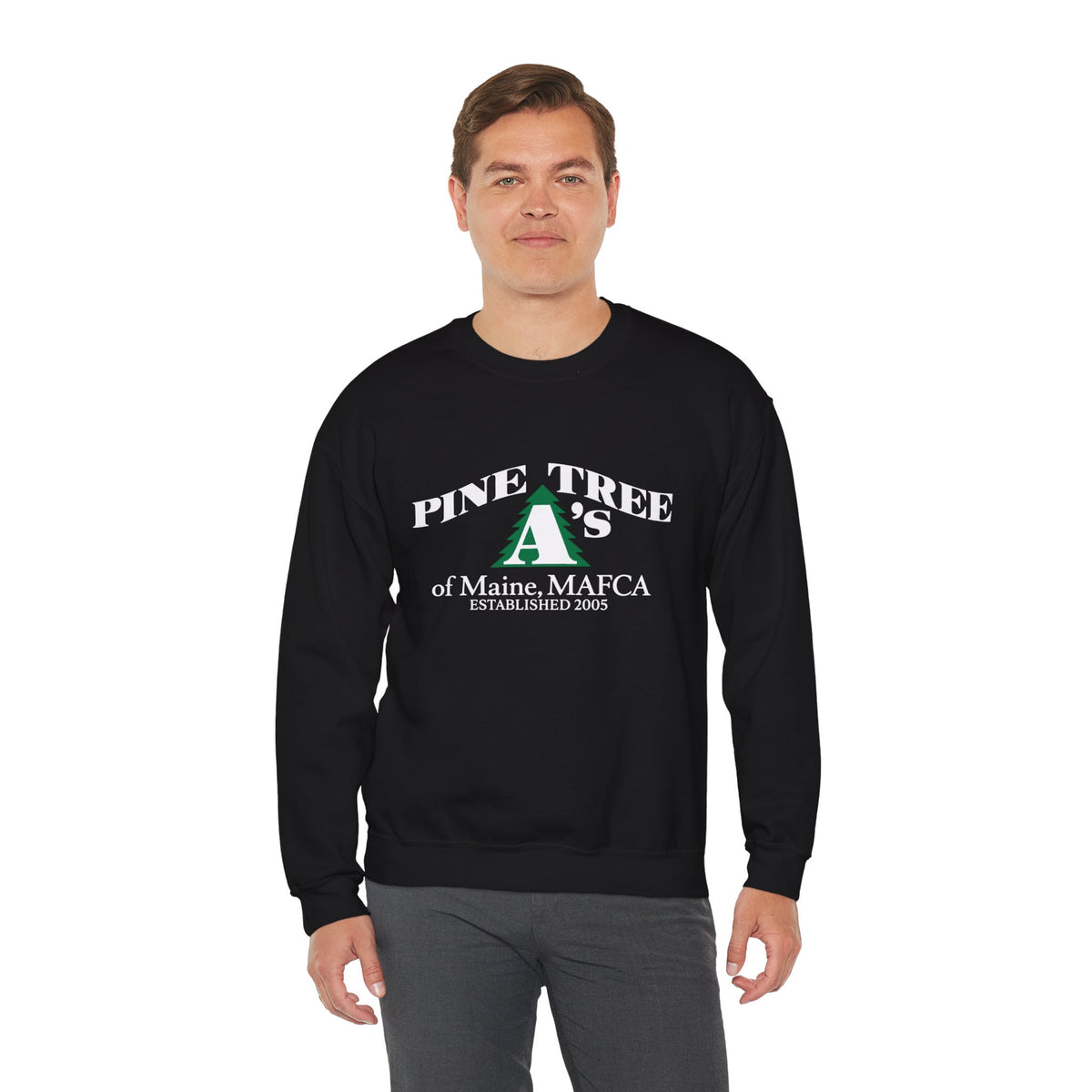 Pine Tree A's of Maine, MAFCA — Unisex Heavy Blend™ Crewneck Sweatshirt