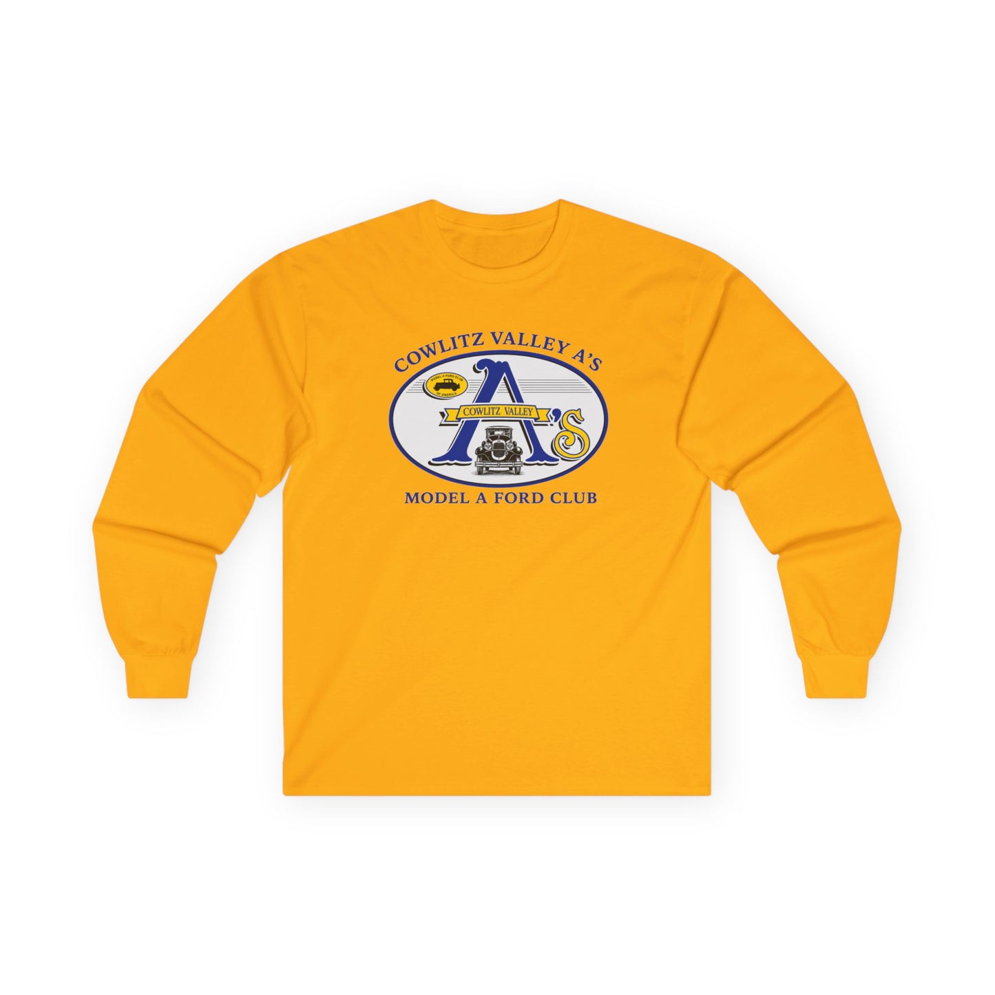 Cowlitz Valley A's Model A Ford Club Long Sleeve Tee