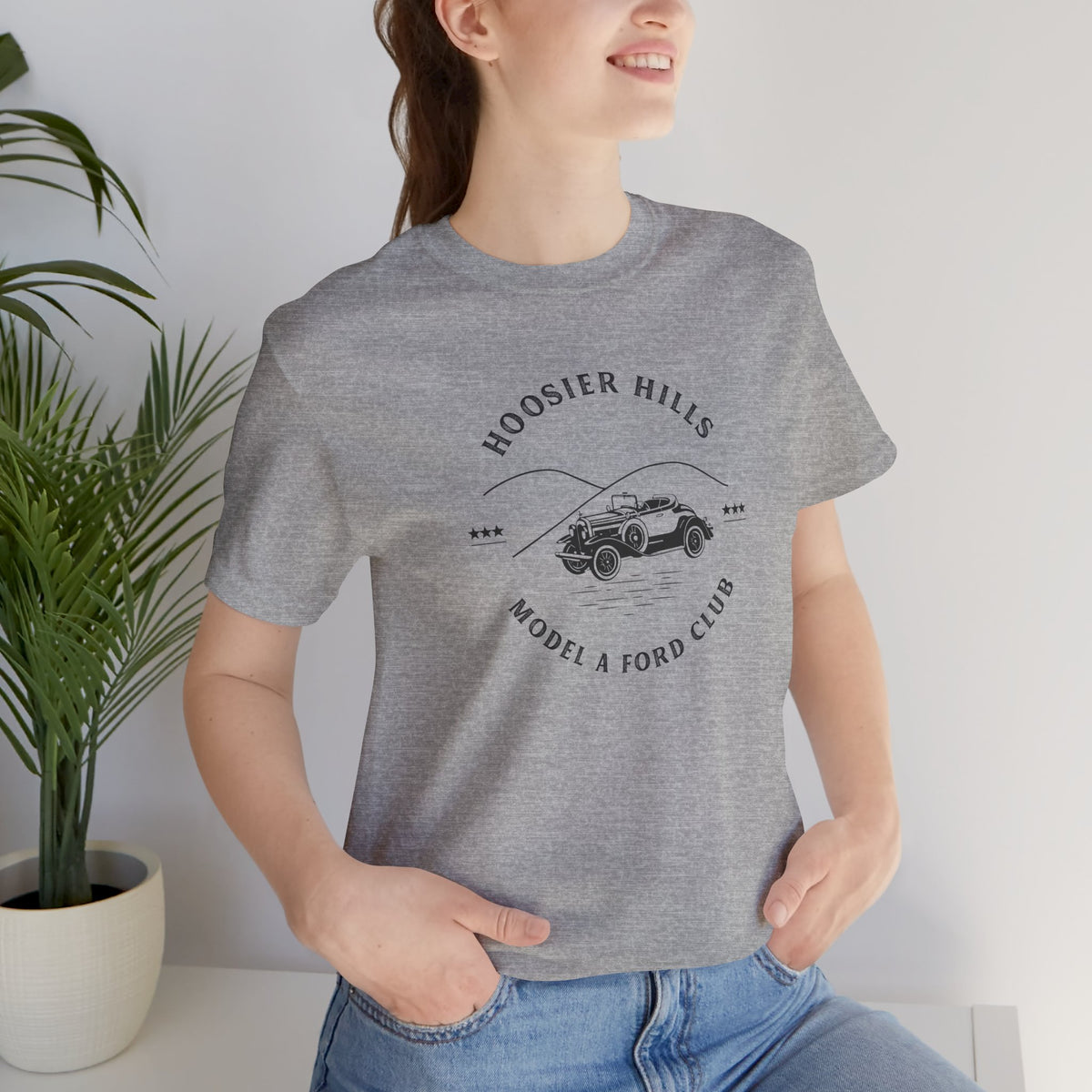 Hoosier Hills Model A Ford Club Unisex Jersey Short Sleeve Tee