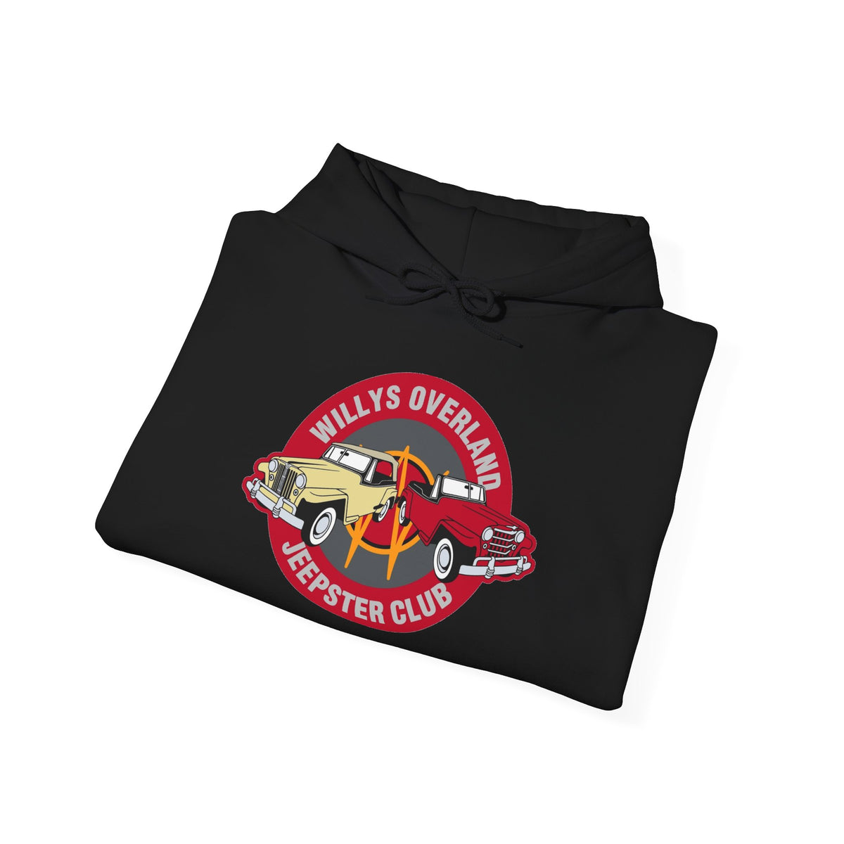 Willys Overland Jeepster Club Hoodie – Unisex Heavy Blend™ Hooded Sweatshirt