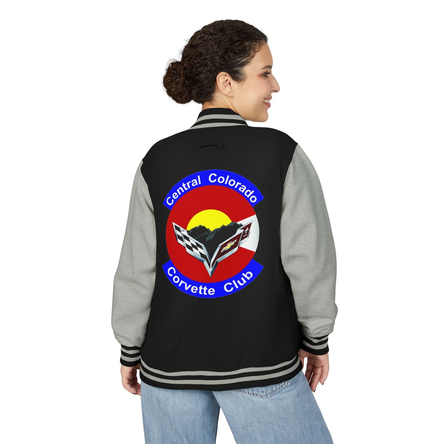 Central Colorado Corvette Club Varsity Letterman Jacket - Printed