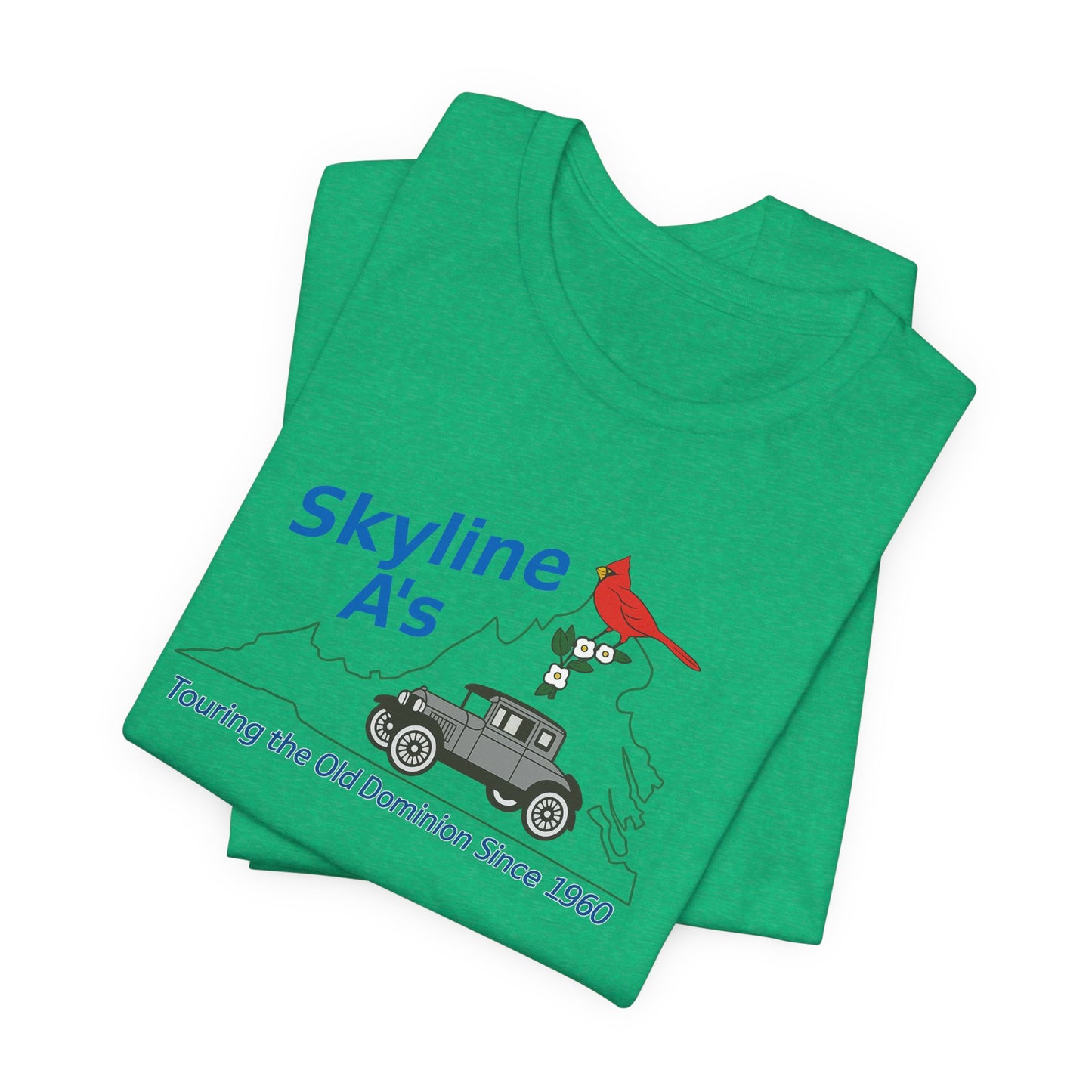 Skyline A's Virginia Roadtrip T-Shirt – "Touring the Old Dominion Since 1960"