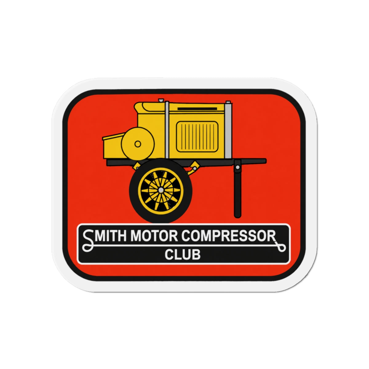 Smith Motor Compressor Club Small Die-Cut Magnets