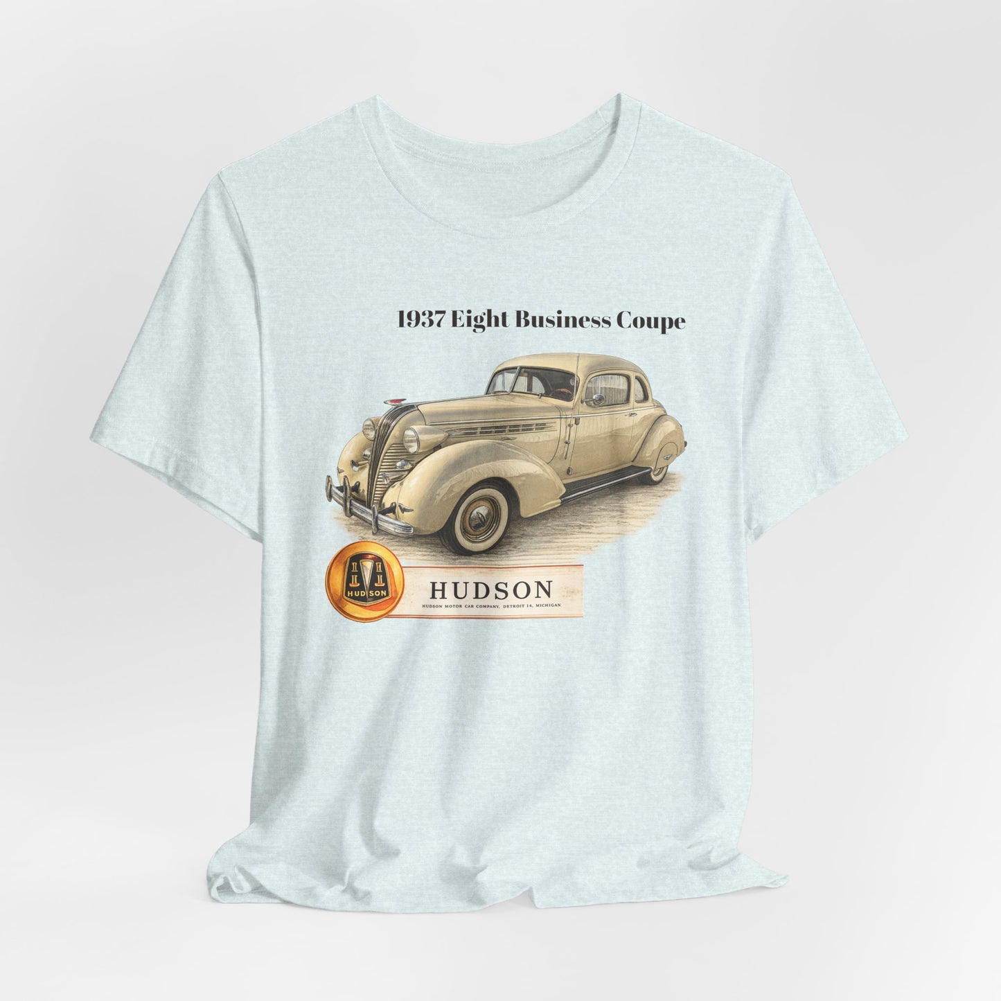 1937 Hudson Eight Business Coupe Vintage Car T-Shirt (JG)