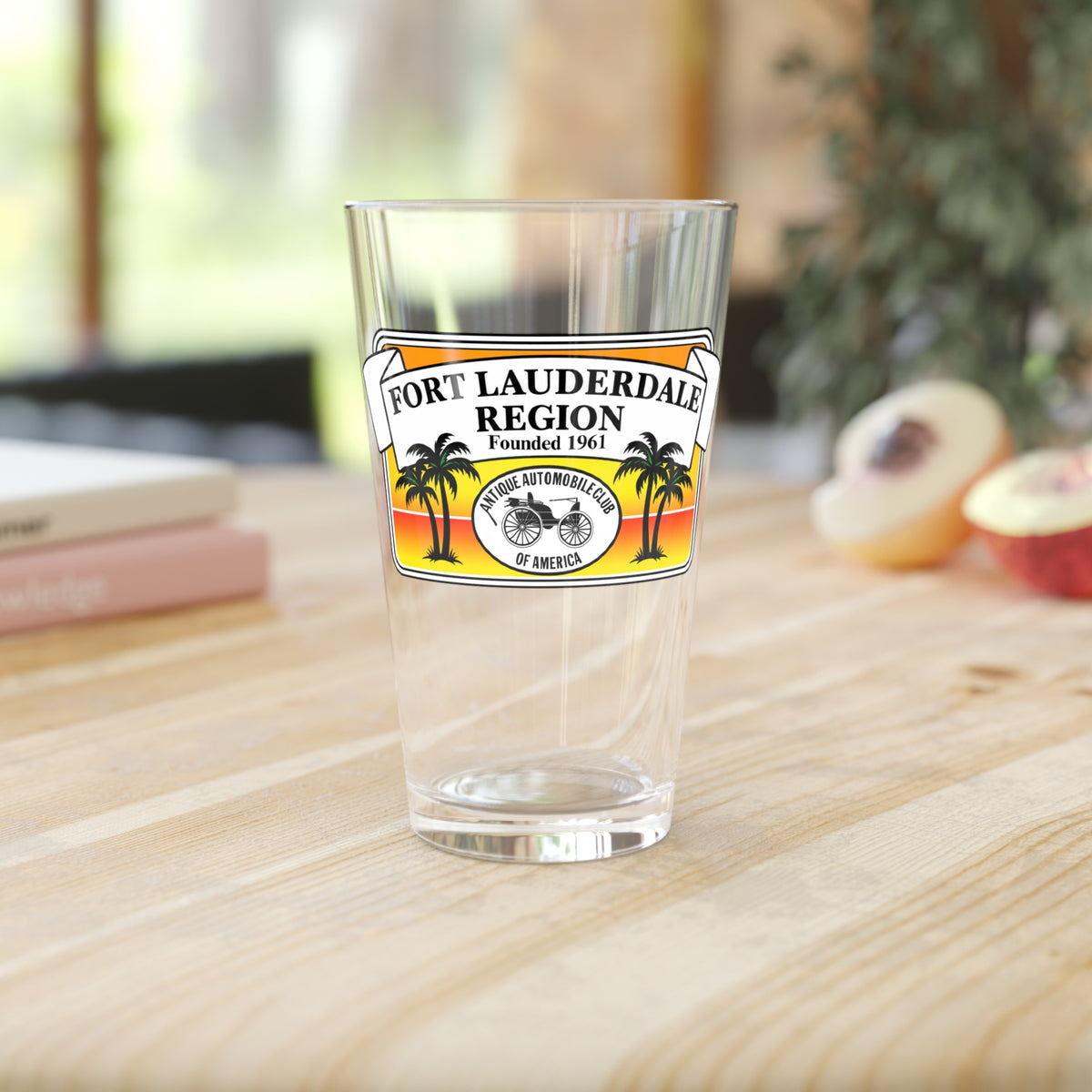 Fort Lauderdale Region AACA Pint Glass, 16oz