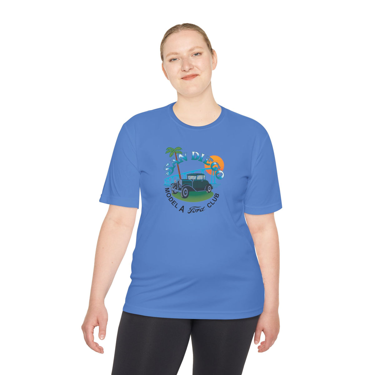 San Diego Model A Ford Club Tee — Moisture‑Wicking Shirt