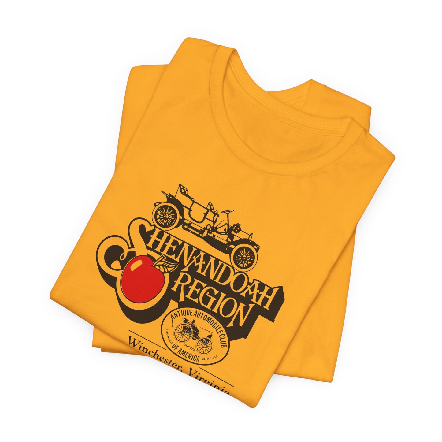 Shenandoah Region AACA Winchester VA Tee — Large Front Logo