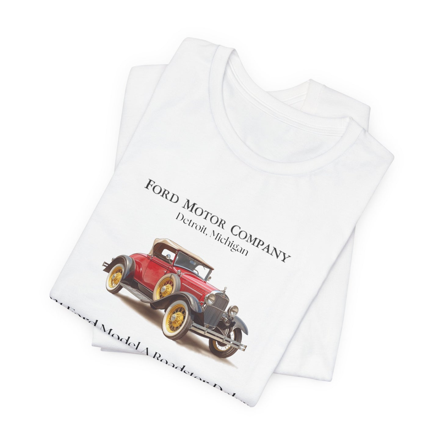 1931 Ford Model A Roadster Deluxe Tee – Classic Automotive Graphic Shirt