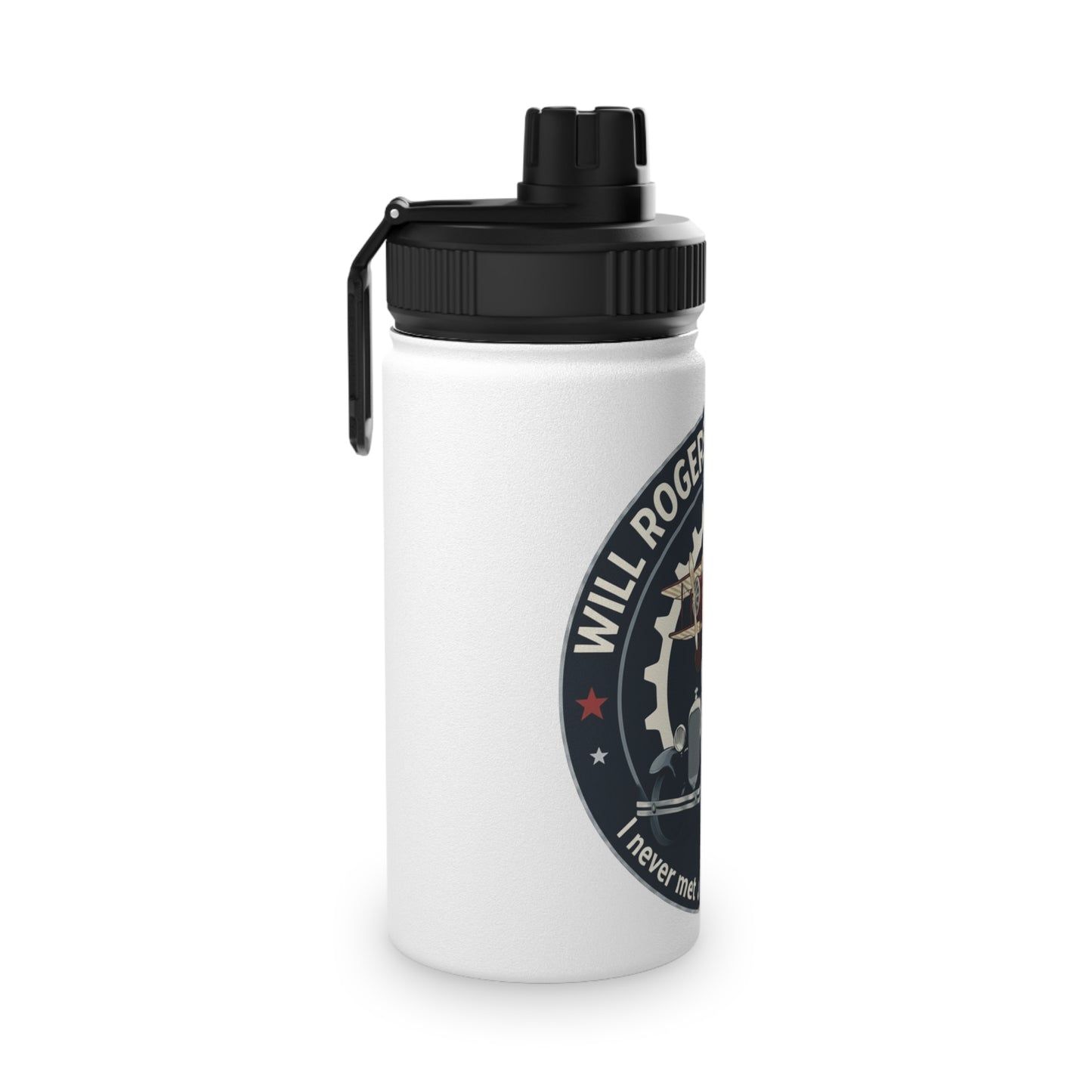 Will Rogers Model A Club Water Bottle — Three sizes