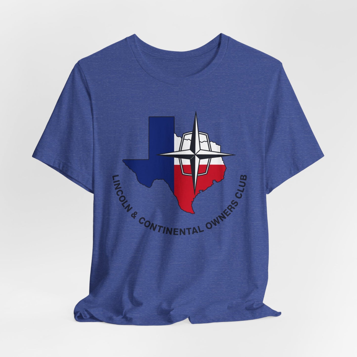 Lincoln & Continental Owners Club - Texas Gulf Coast Region T‑Shirt — Unisex Jersey Short Sleeve Tee