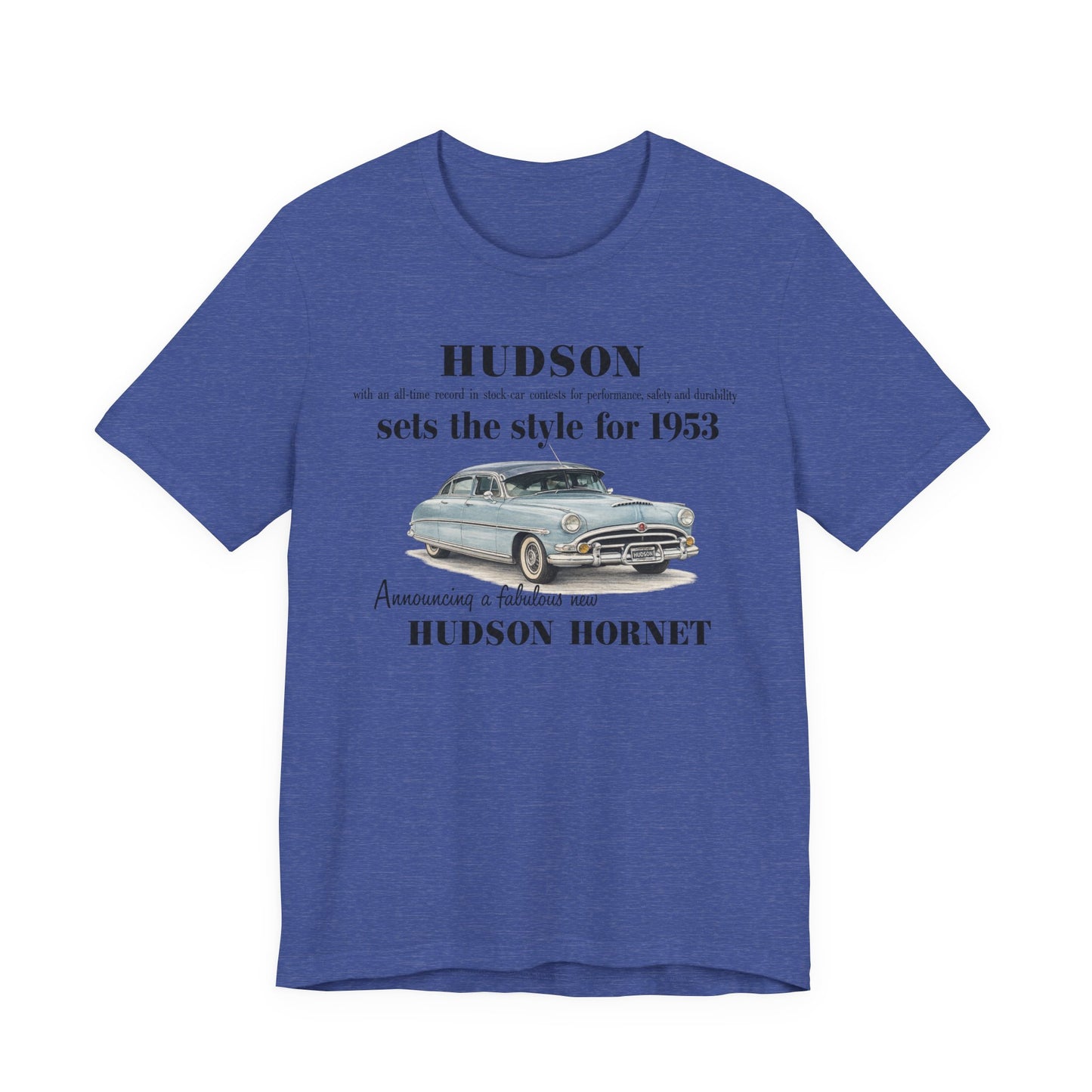 1953 Hudson Hornet Car Tee - Unisex Jersey Short Sleeve Tee