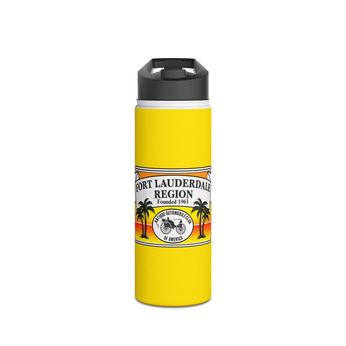 Fort Lauderdale Region AACA Stainless Steel Water Bottle, Standard Lid - Three Sizes