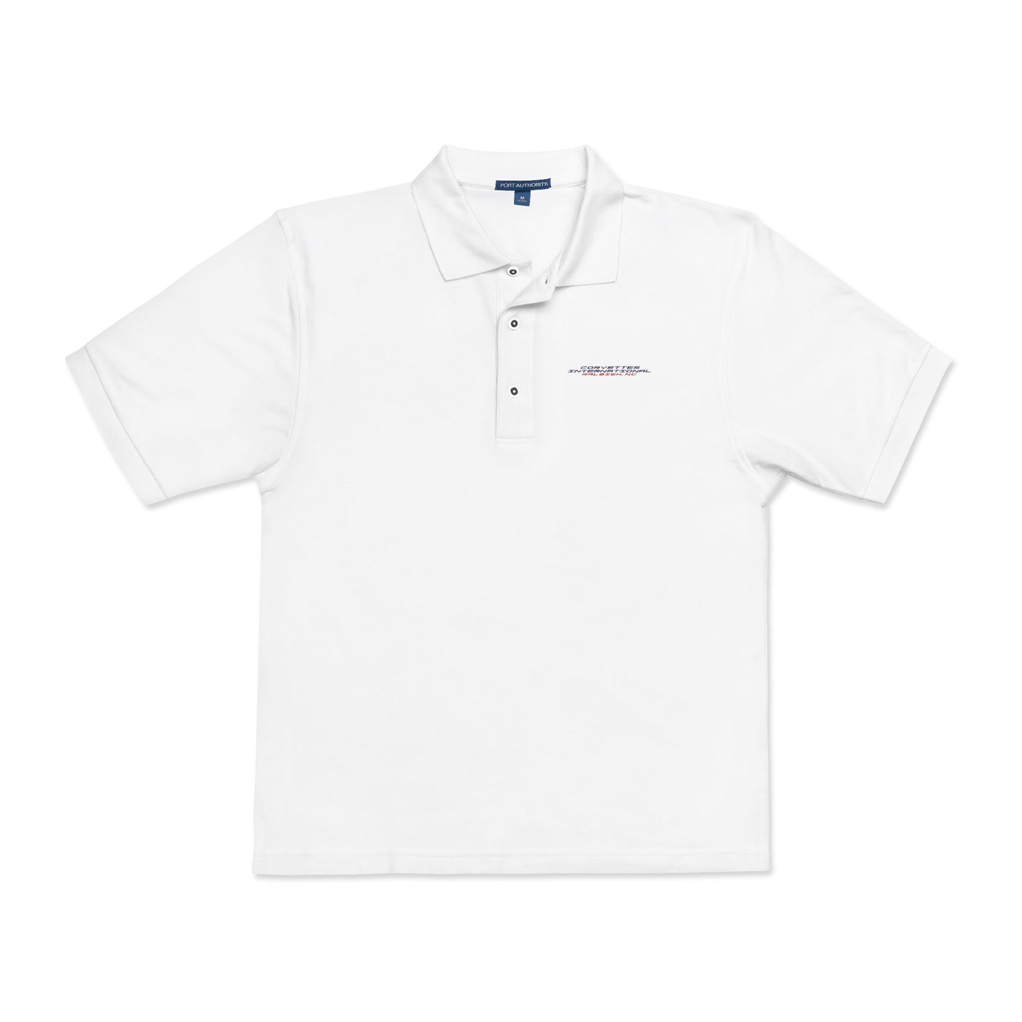 Corvettes International Embroidered Polo Shirt — Subtle Minimalist Logo, Casual Work & Golf Shirt