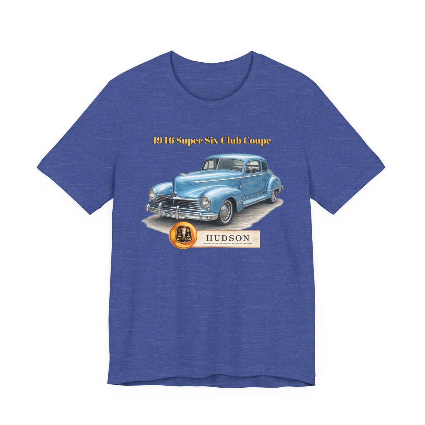 1946 Hudson Super Six Club Coupe T-Shirt – Classic Vintage Car Tee (DE)