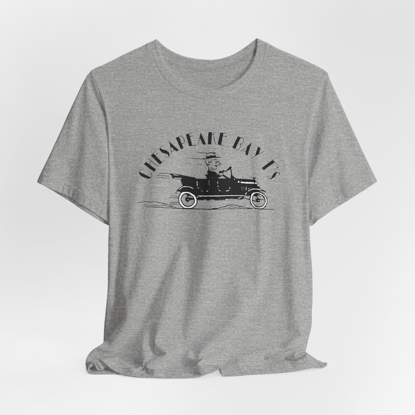 Chesapeake Bay T's Vintage Car Tee — Classic Nautical Coastal Shirt